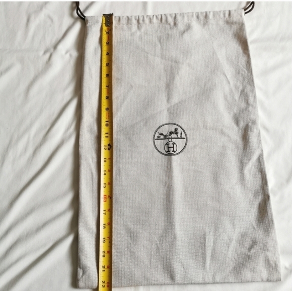 Authentic HERMES Cotton Drawstring Dustbag - Picture 2 of 5